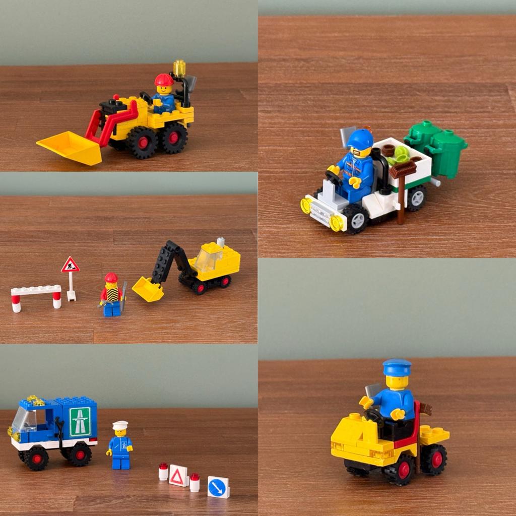 5 set Lego City Gemeentewerken 641, 6607, 6630, 6653, 30313,, Ophalen of Verzenden, Gebruikt