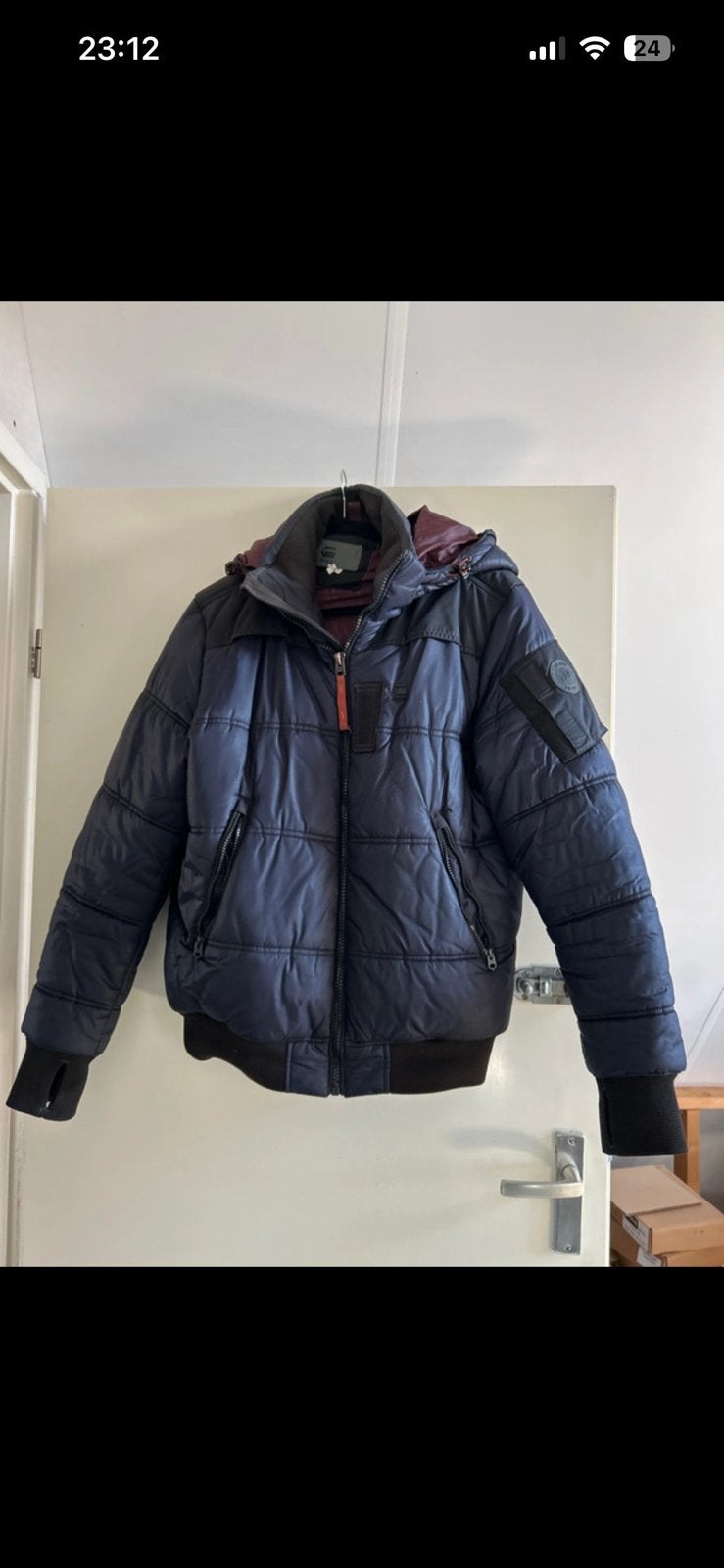 Winterjas g star M, Ophalen of Verzenden, Zo goed als nieuw, Maat 48/50 (M), Blauw