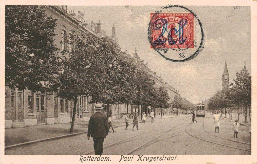 ROTTERDAM Paul Krugerstraat Tram, Verzenden, 1920 tot 1940, Ongelopen, Zuid-Holland