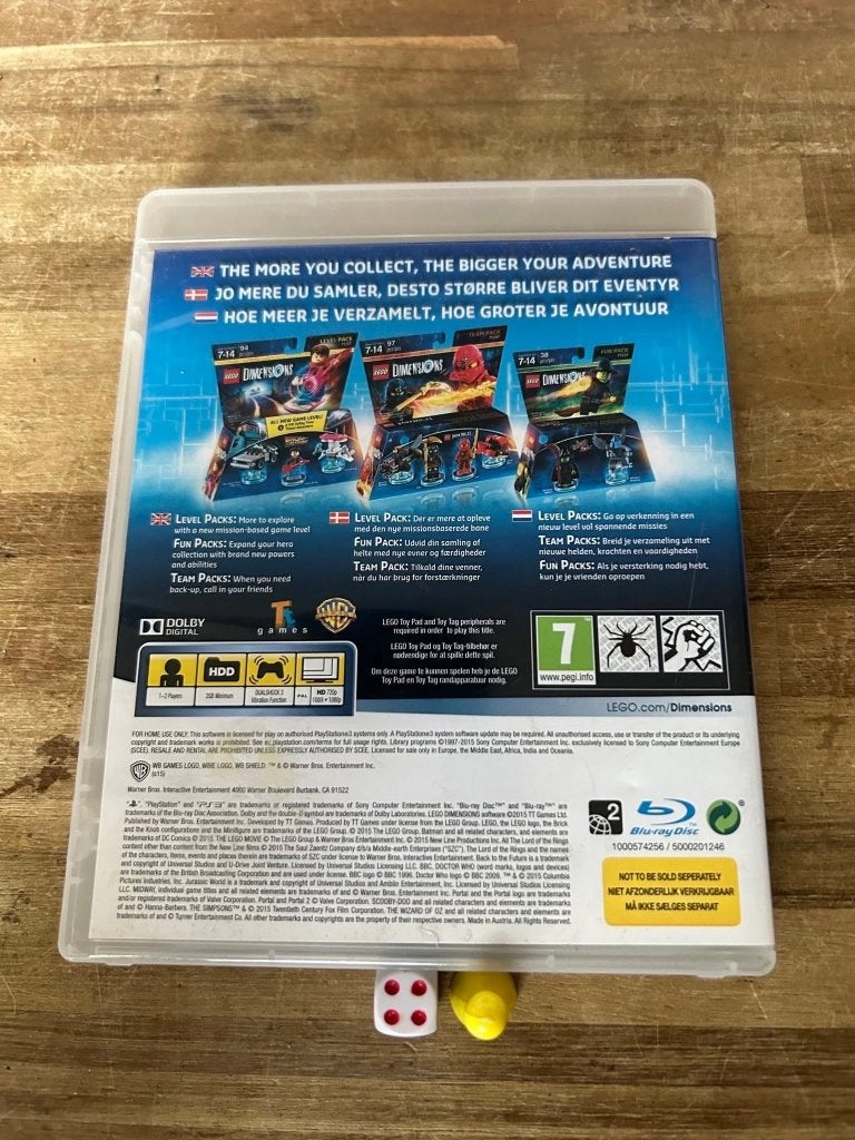 LEGO Dimensions - PS3 (PlayStation 3 game), Spelcomputers en Games, Avontuur en Actie, 2 spelers, Ophalen of Verzenden, Zo goed als nieuw
