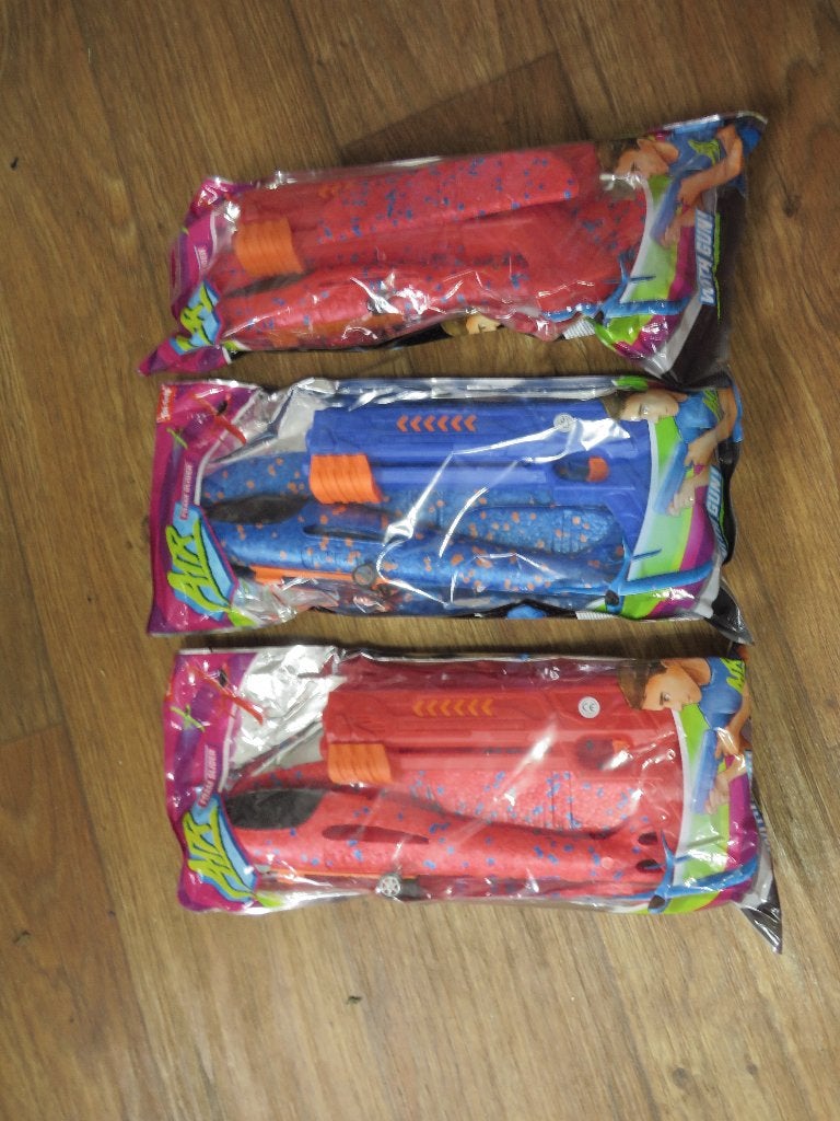 4 nieuwe air foam glider with gun/ vliegtuig afschietpistool, Ophalen of Verzenden, Gebruikt