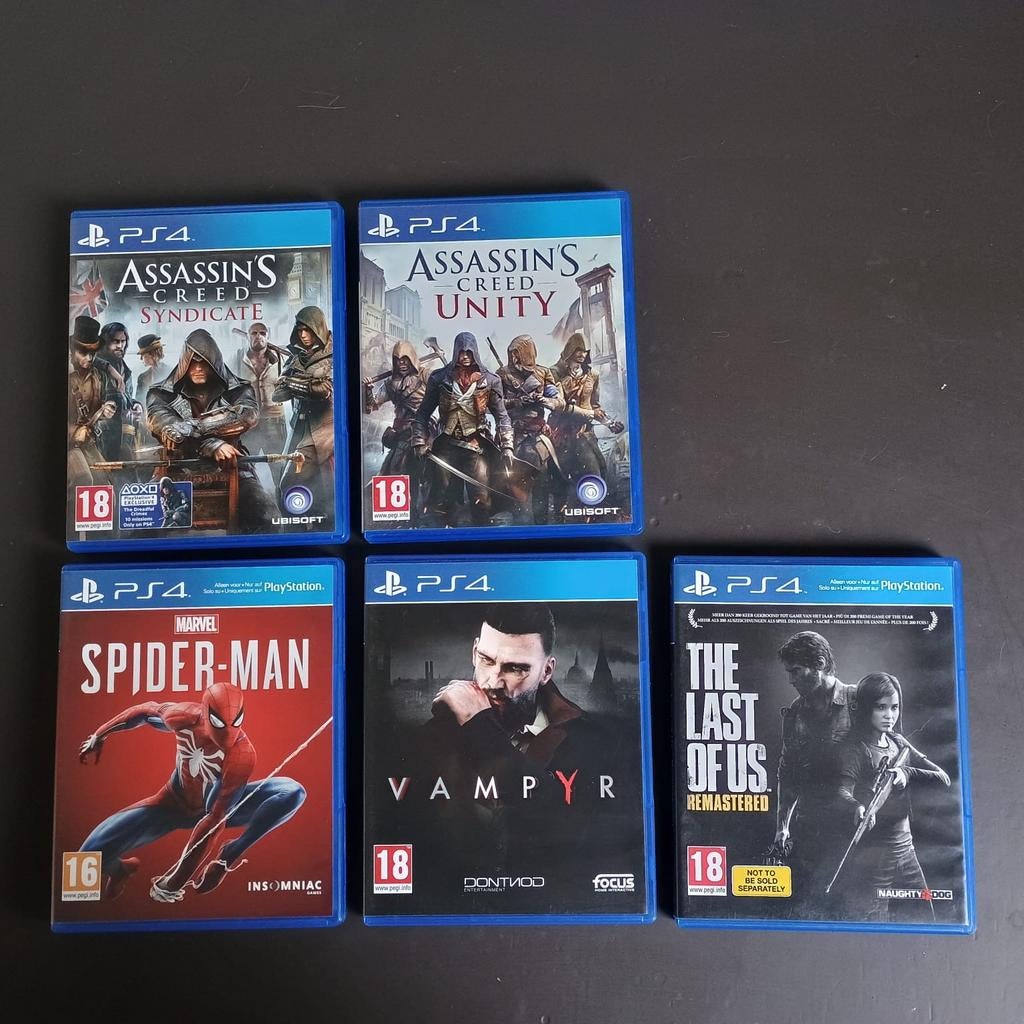 5 PlayStation 4 spellen, Avontuur en Actie, Online, Vanaf 18 jaar, 1 speler