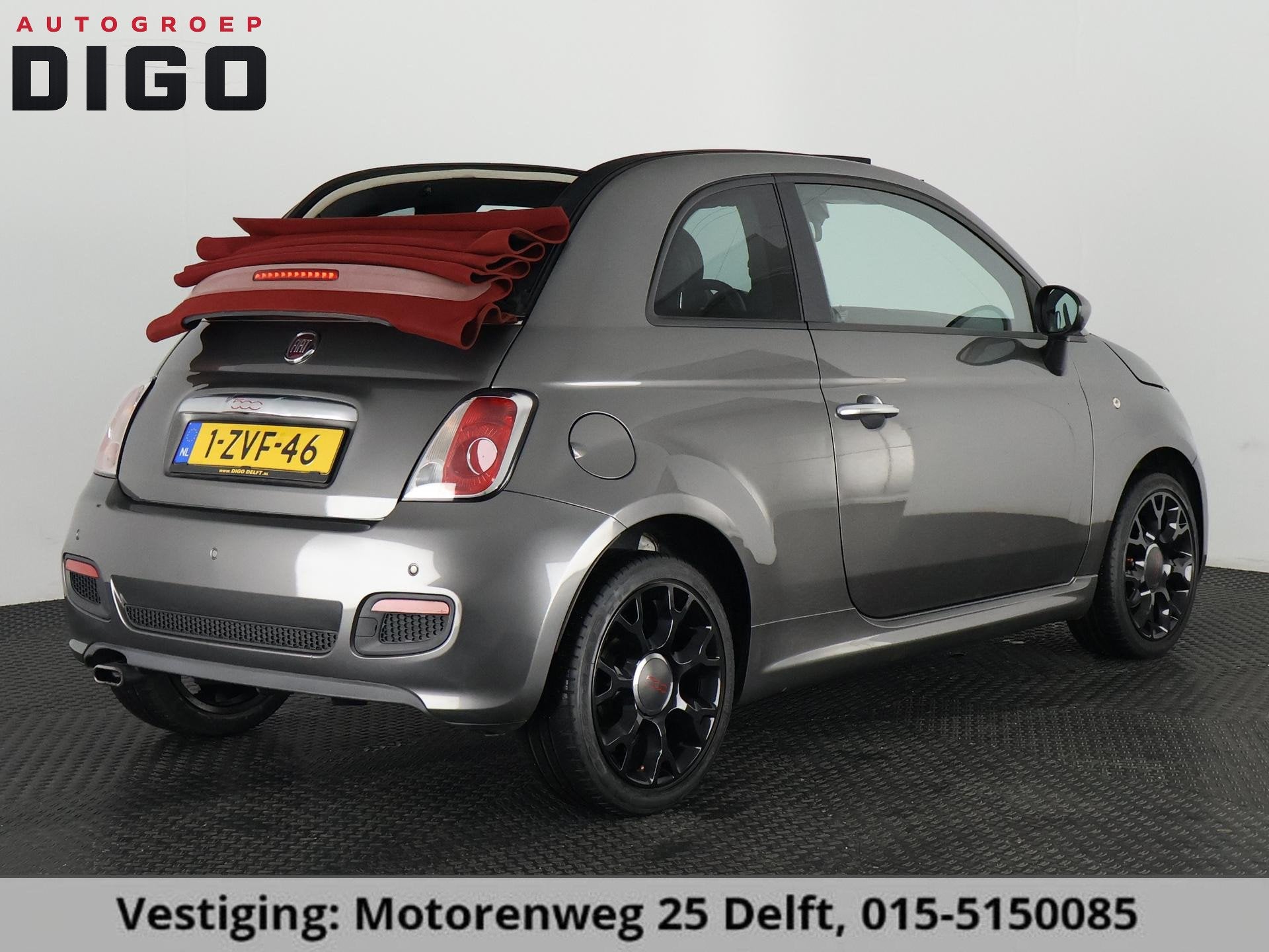 Fiat 500 C 0.9 TwinAir Turbo 500S Cabrio | Climate Control |, Cabriolet, Leder en Stof, Parkeersensor, Origineel Nederlands