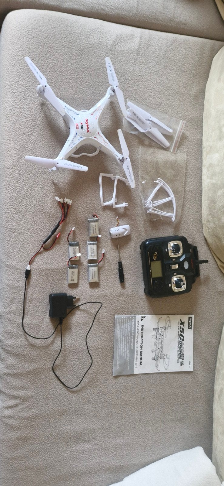 Syma X5C drone met meerdere oplaadbare batterijen, Ophalen of Verzenden