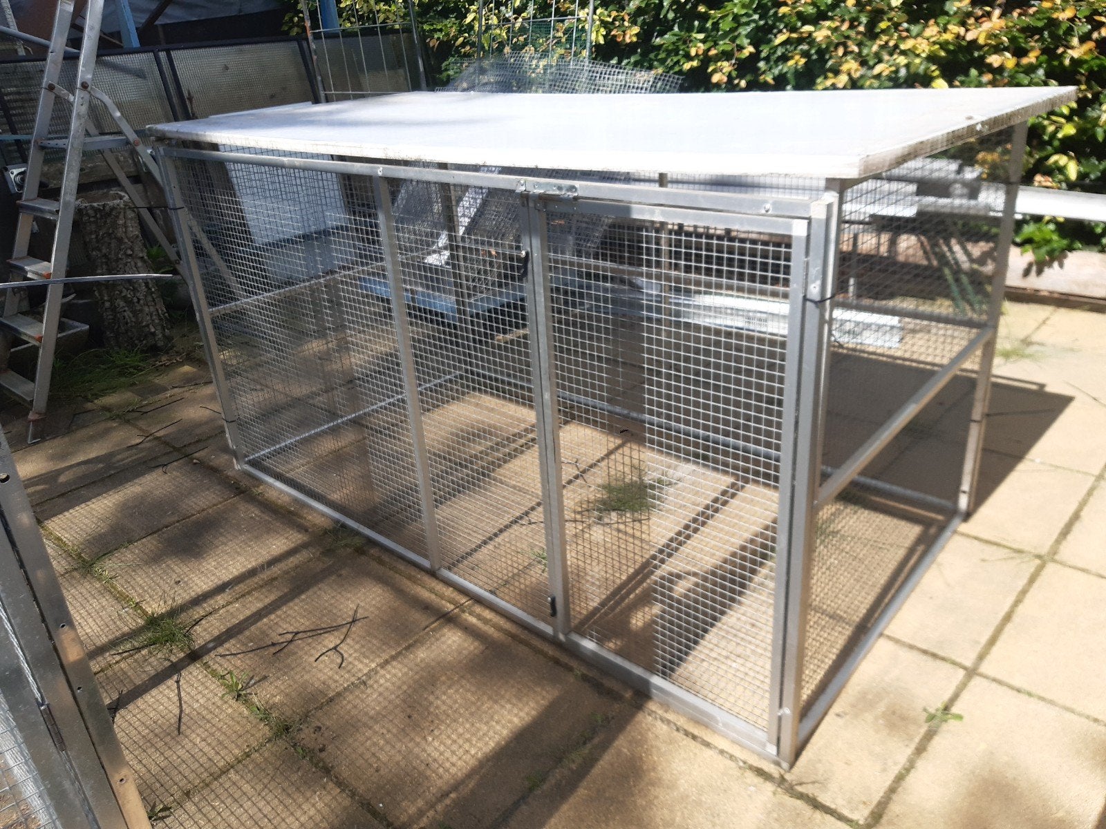 Aluminium ren voor kippen konijnen katten hondjes, Dieren en Toebehoren, Vogels | Hokken en Kooien, Ophalen, Gebruikt, Aluminium