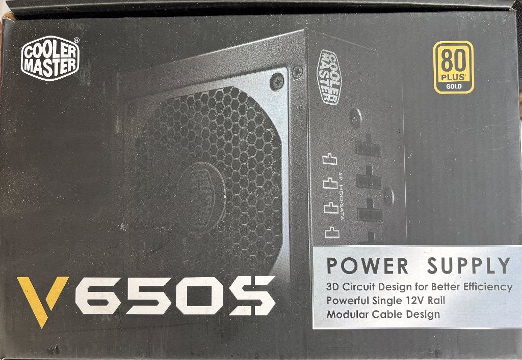 CoolerMaster V650S Power Supply, Ophalen, Nieuw