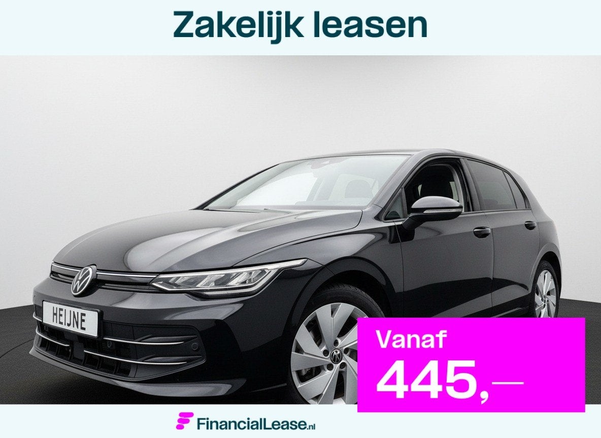Volkswagen Golf 1.5 eHybrid 204PK PLUG IN. LIFE NAVI/CARPLAY, 4 cilinders, Zwart, Bedrijf, 91 km/l