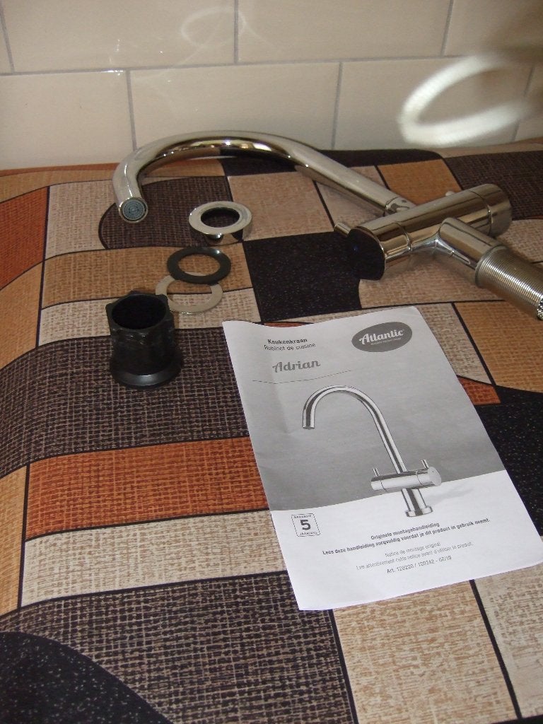 Keuken mengkraan Atlantic met hoge uitloop, Ophalen, Overige kleuren, 50 tot 100 cm, Zo goed als nieuw