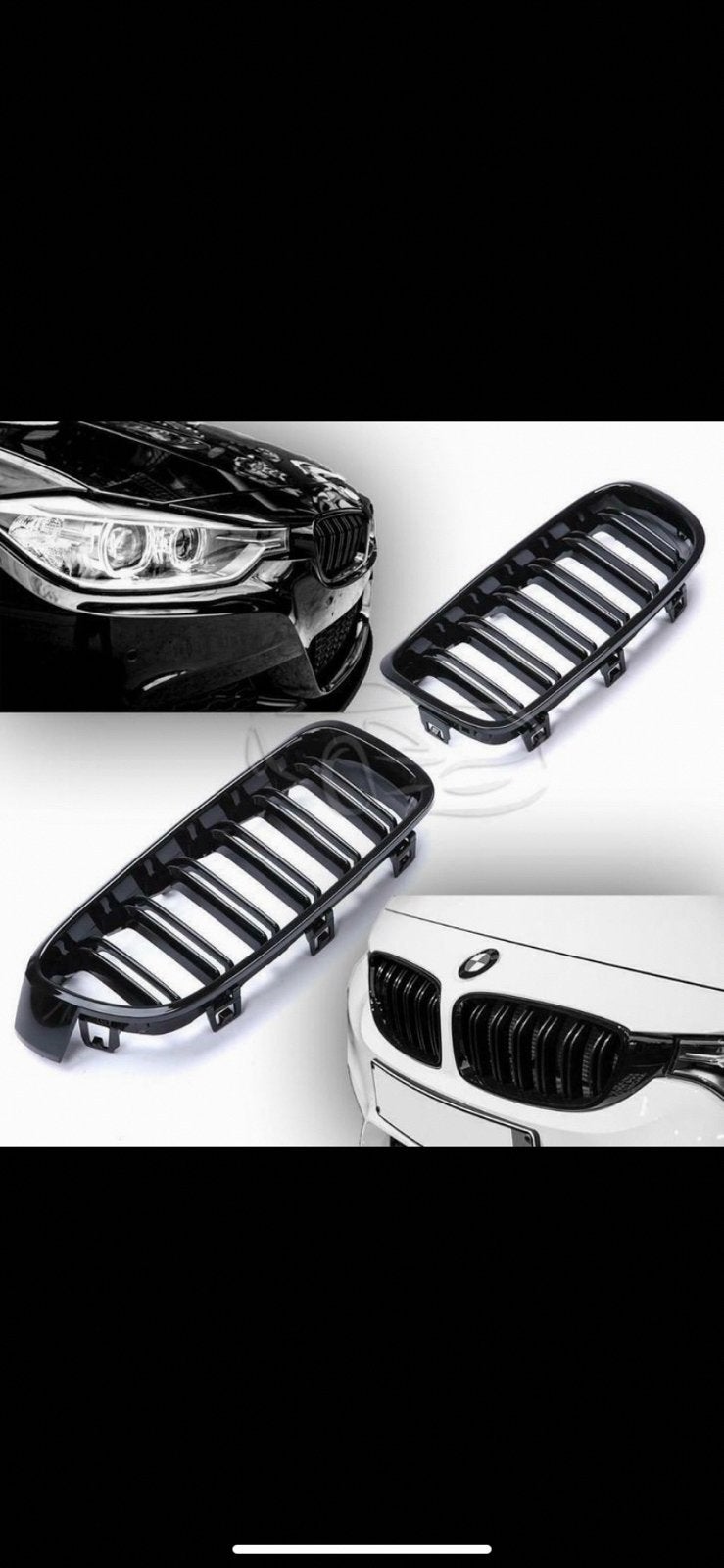 BMW M Performance, M3 nieren in zwart of carbon., Ophalen of Verzenden