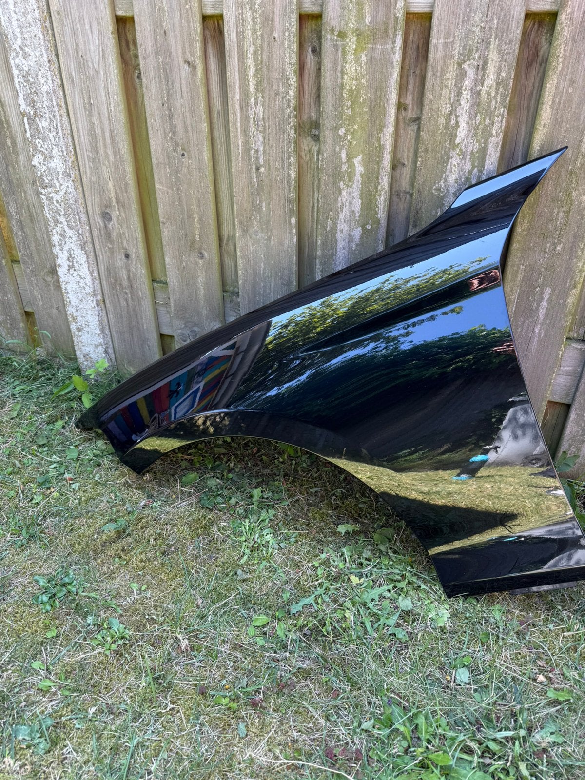 Zwart Zijscherm bmw 1serie, Ophalen, Gebruikt, Links, Spatbord