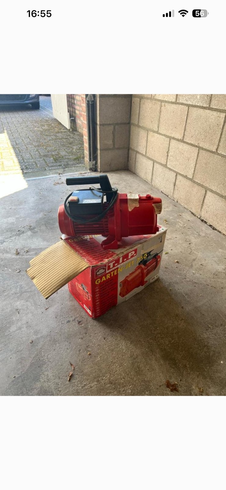 T.I.P. Garten-Jet 750W Waterpomp - Zo goed als nieuw, Tuin en Terras, Ophalen, Zo goed als nieuw, Elektrisch, Besproeiingspomp