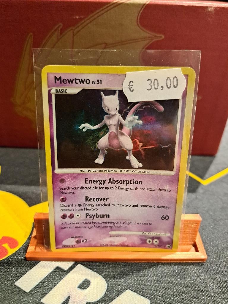 Mewtwo 9/100 HOLOBLEED	 € 30,00, Ophalen of Verzenden, Zo goed als nieuw, Losse kaart