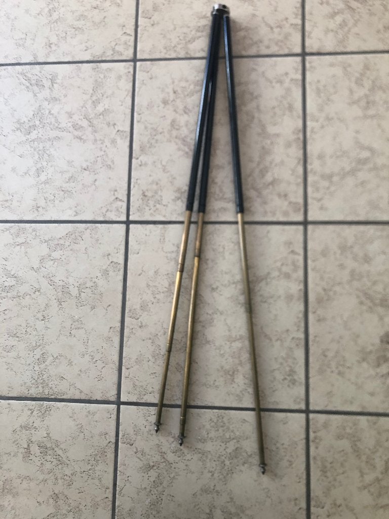 Uniek antiek messing monopod statief, Audio, Tv en Foto, 125 cm of minder, Gebruikt, Overige merken, Ophalen of Verzenden
