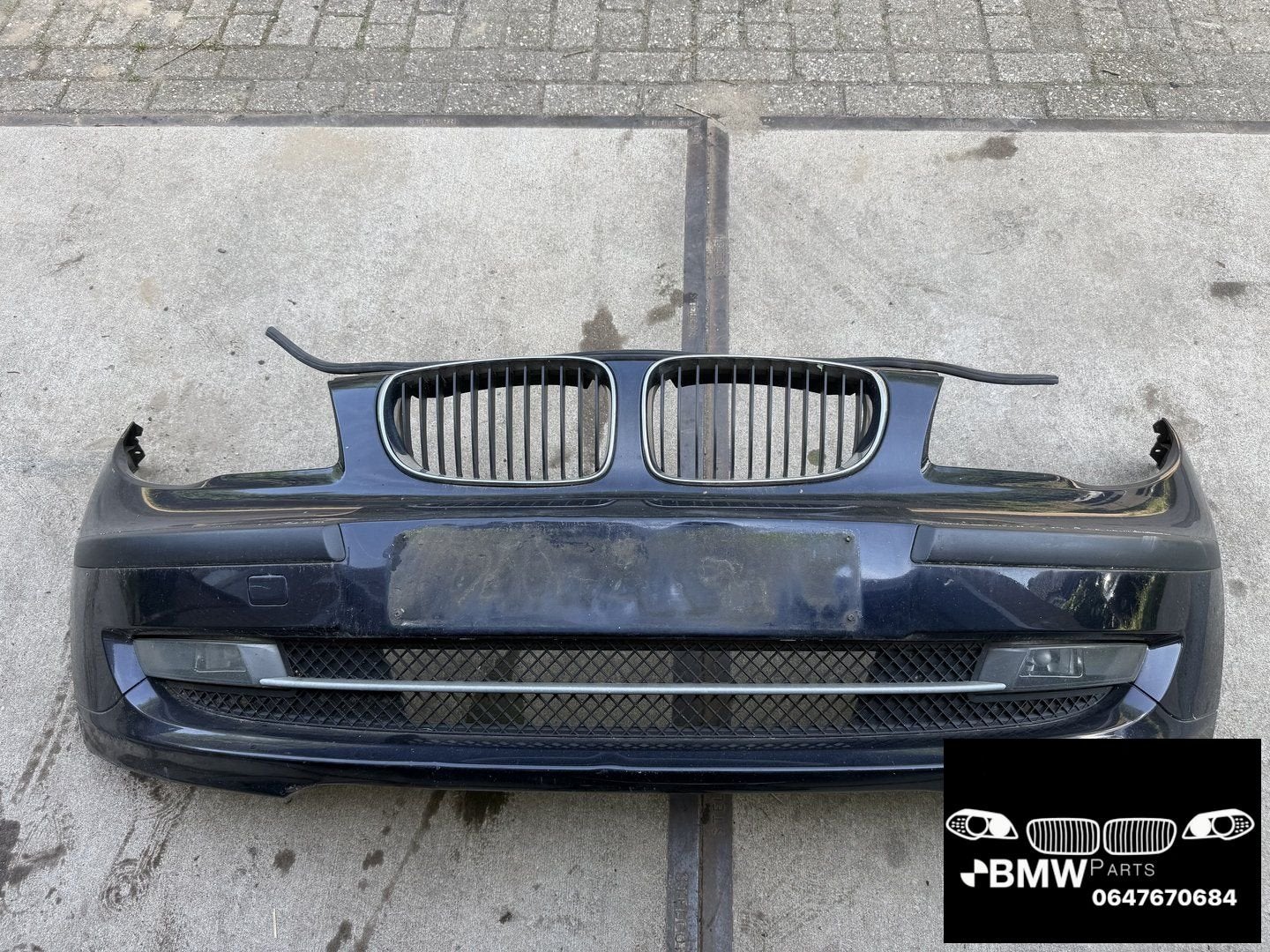 Voorbumper Bmw 1-Serie E81 E87 monaco blauw, Gebruikt, -, Voor, Ophalen of Verzenden
