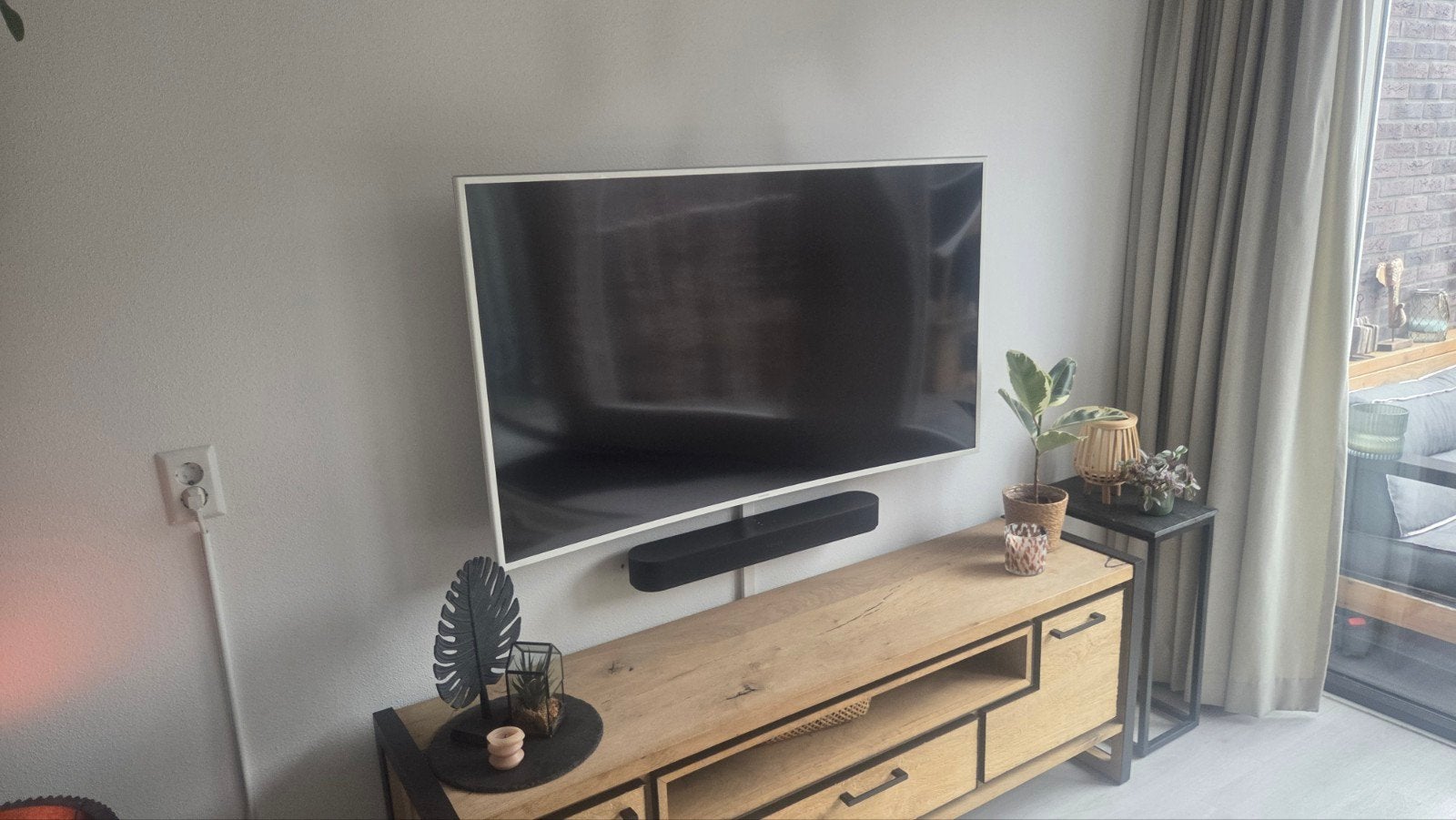 Witte Samsung 55" Curved TV - Werkt perfect!, Audio, Tv en Foto, Televisies, Ophalen, Gebruikt, 100 cm of meer, Samsung