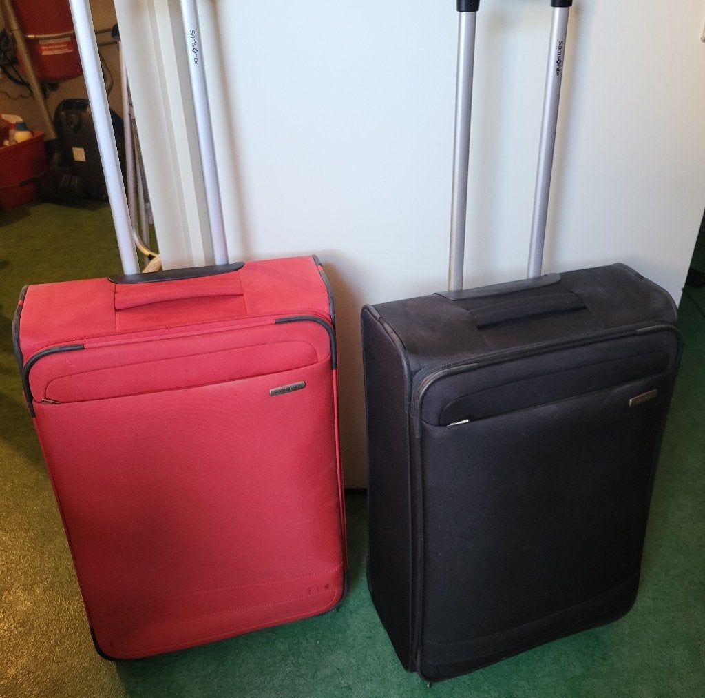 Set van twee nog mooie Samsonite koffers prijs voor 2 stuks!, Sieraden, Tassen en Uiterlijk, Koffers, Gebruikt, Zacht kunststof