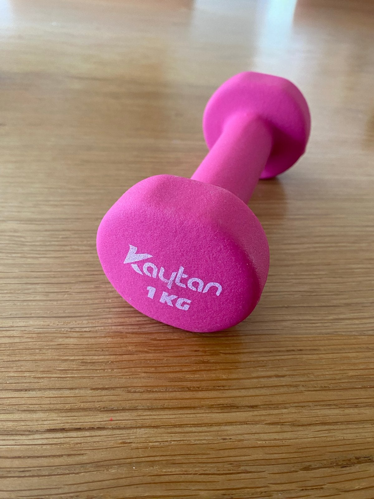 Roze Kaytan Dumbbell 1 KG, Ophalen, Zo goed als nieuw, Armen, Dumbbell