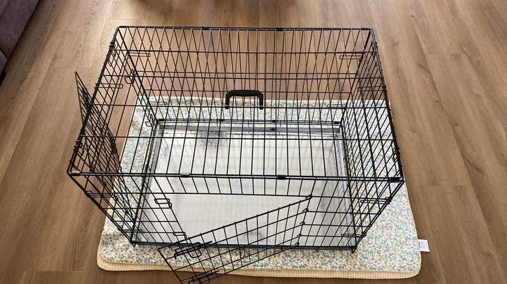 Hondenbench, l90x br60x h66, nooit gebruikt,, Dieren en Toebehoren, Hondenhokken, Ophalen, 65 tot 100 cm, Hondenhok, Zo goed als nieuw