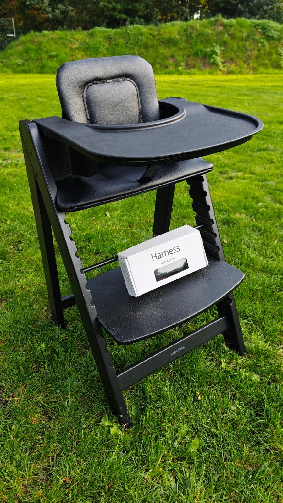 KIDSMILL Up! Meegroeistoel compleet met newbornframe, Kinderen en Baby's, Ophalen, Gebruikt, Meegroeistoel, Afneembaar eetblad