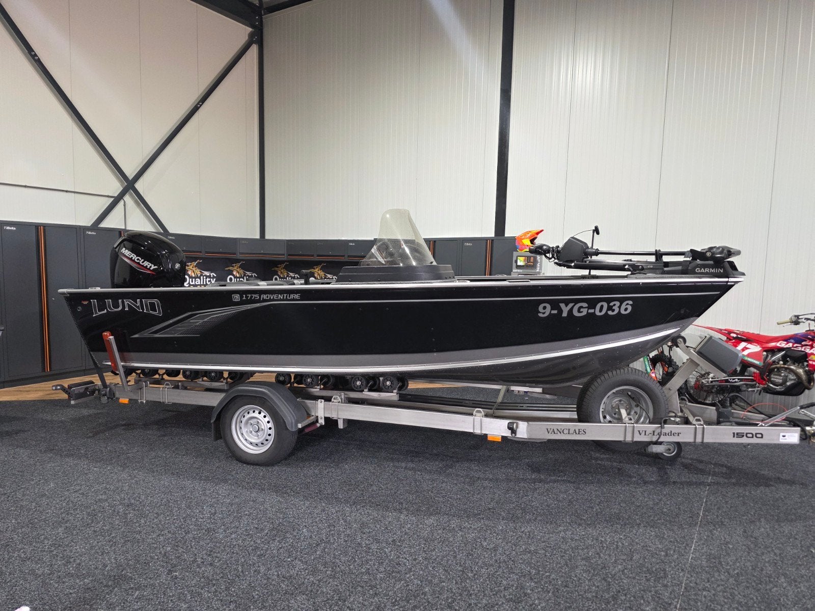 Lund adventure 1775 aluminium visboot 100pk mercury, Overige merken, Aluminium, Ophalen of Verzenden, Zo goed als nieuw