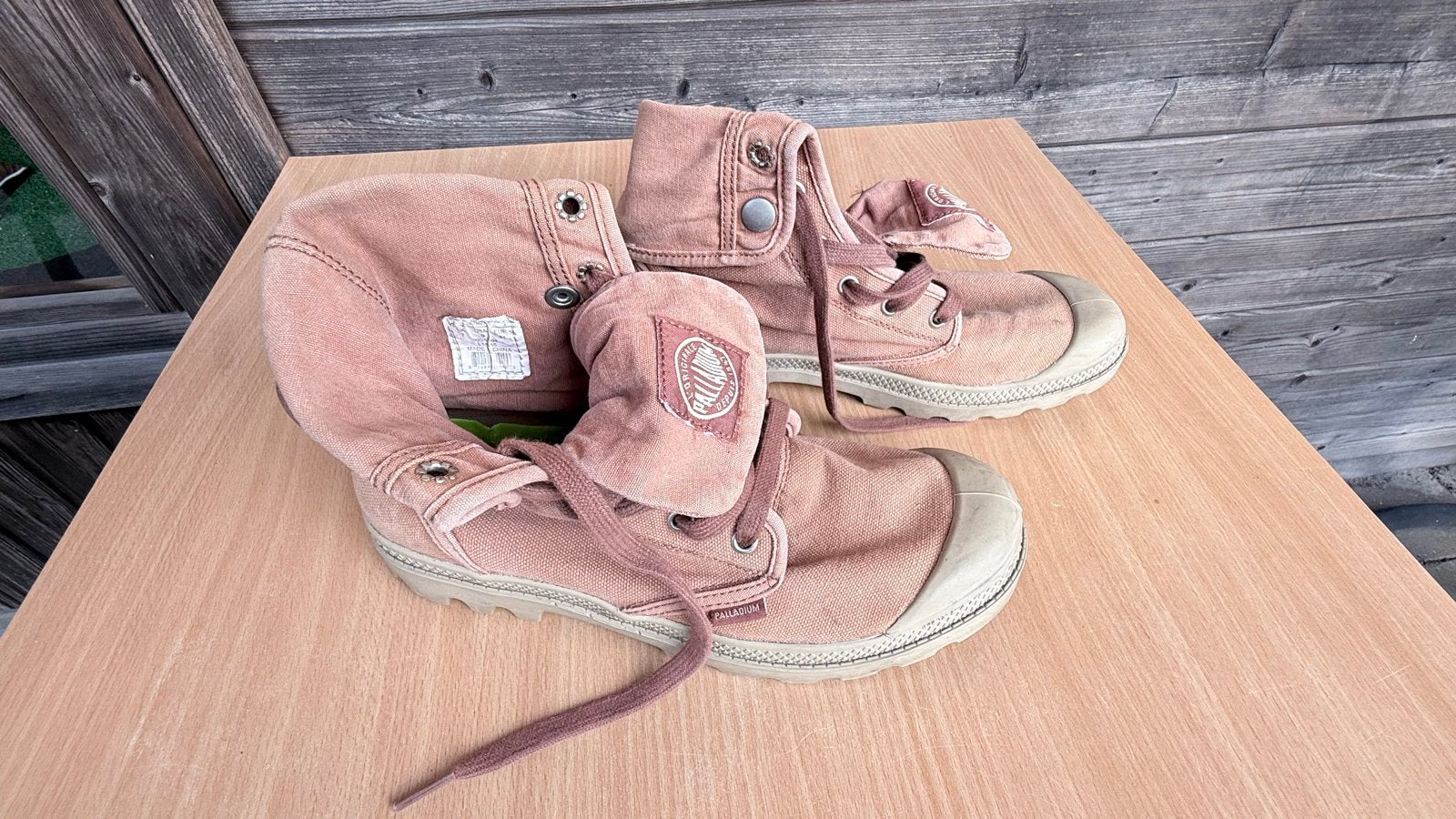 Palladium Pampa Hi Canvas Laarzen - Maat 41, Kleding | Dames, Overige kleuren, Lage of Enkellaarzen, Ophalen of Verzenden, Gedragen