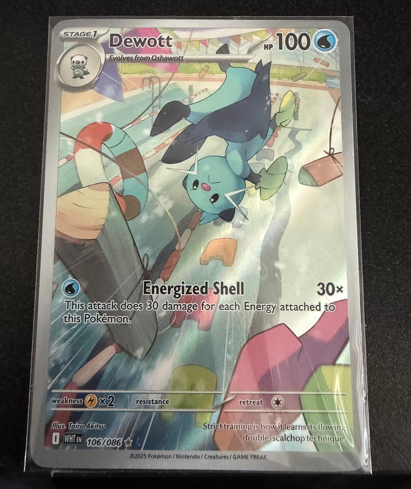 Pokemon White Flare Dewott #106, Ophalen, Zo goed als nieuw