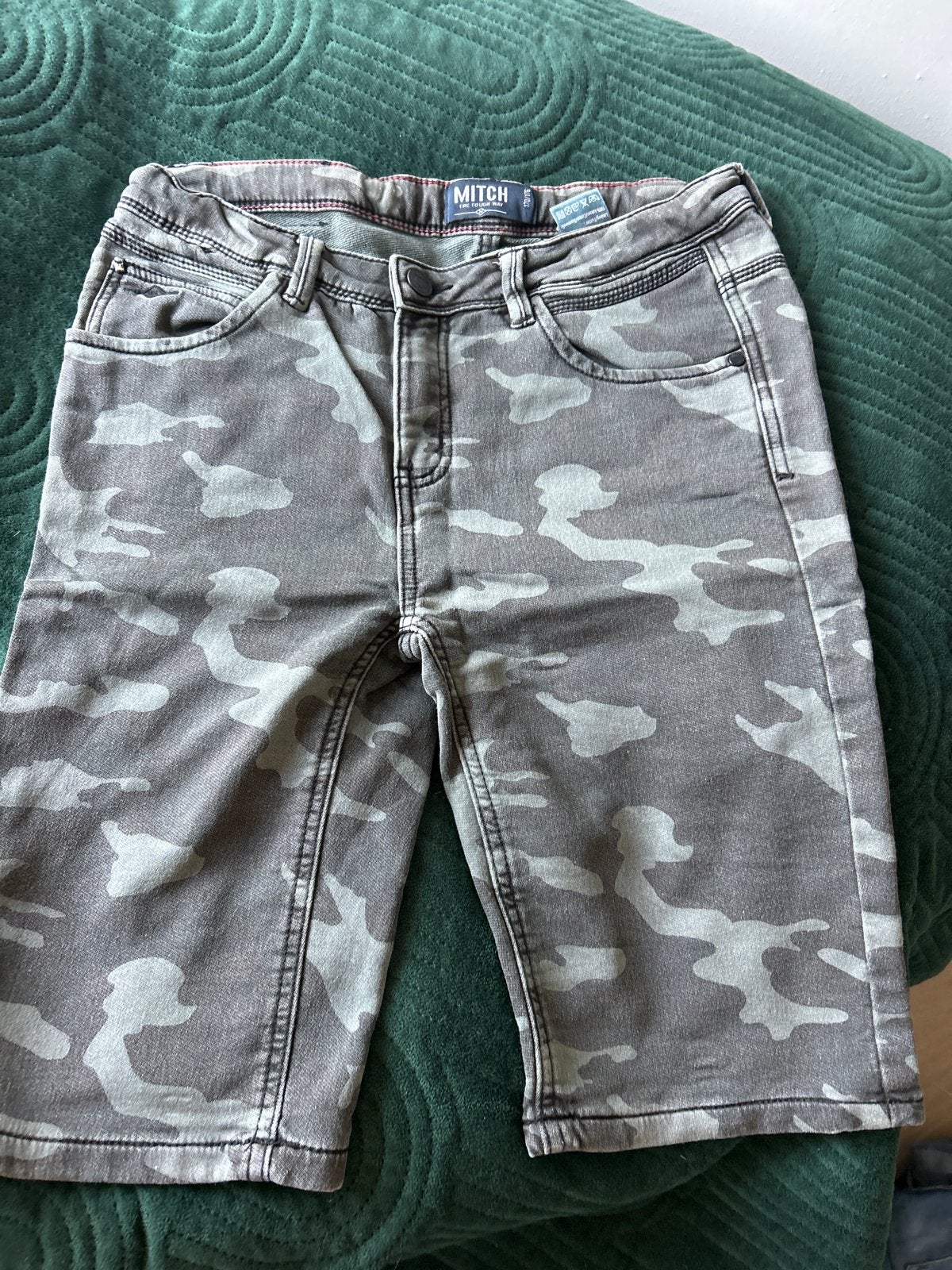 Mitch Camouflage Korte Broek - Maat 170/176, Ophalen of Verzenden, Gebruikt, Jongen, Broek