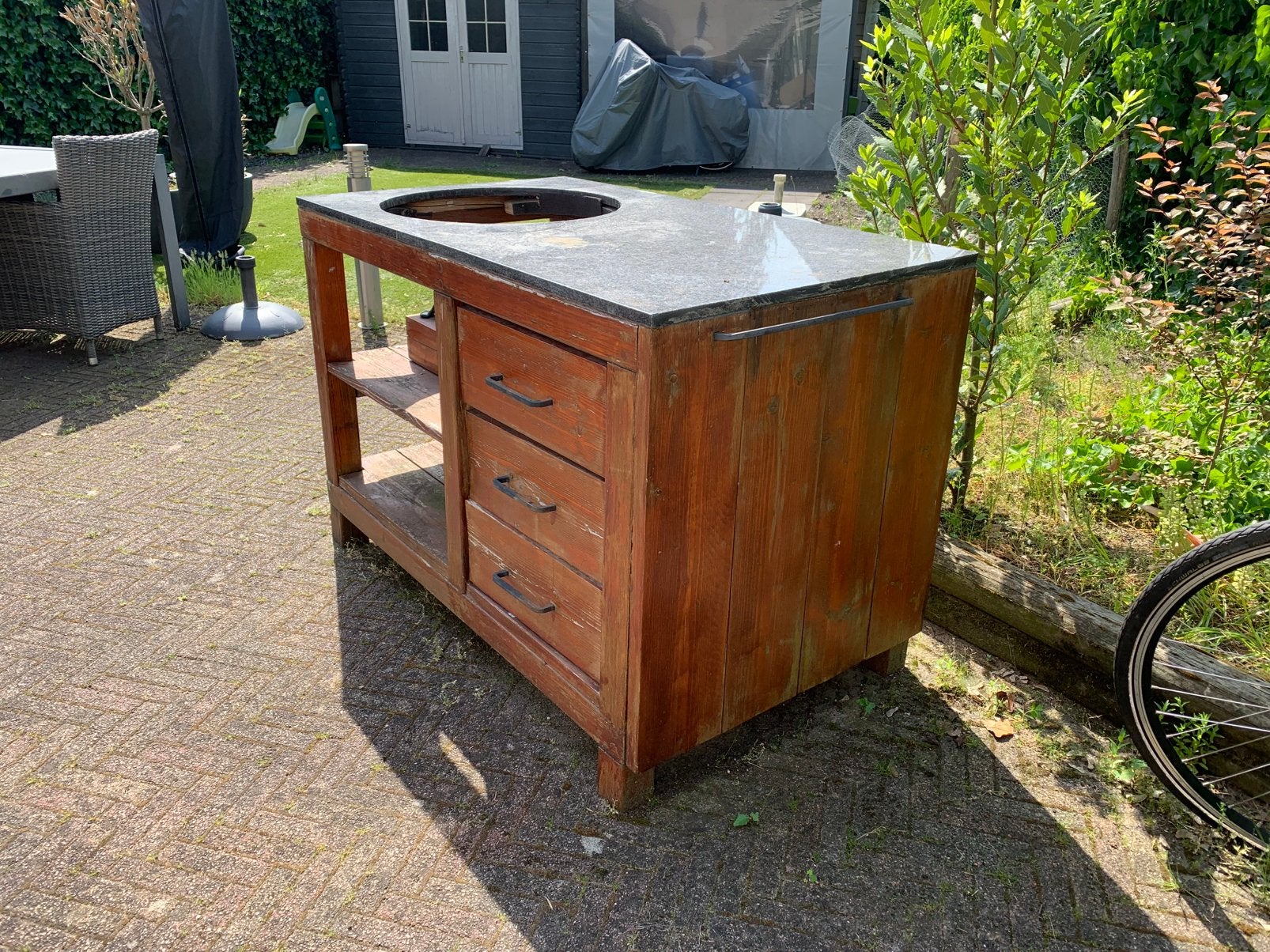 *** GRATIS ***  Buitenkeuken Kamado, Tuin en Terras, Buitenkeukens, Ophalen, Gebruikt, Houtskool