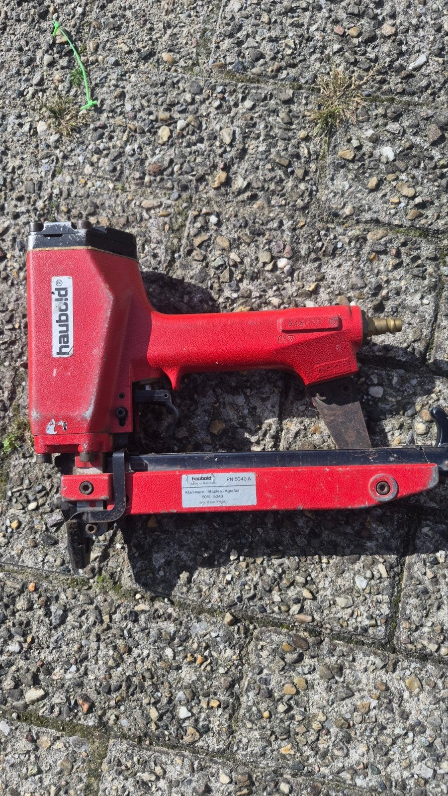Haubold PN 5040 A Professionele Pneumatische Tacker, Ophalen of Verzenden
