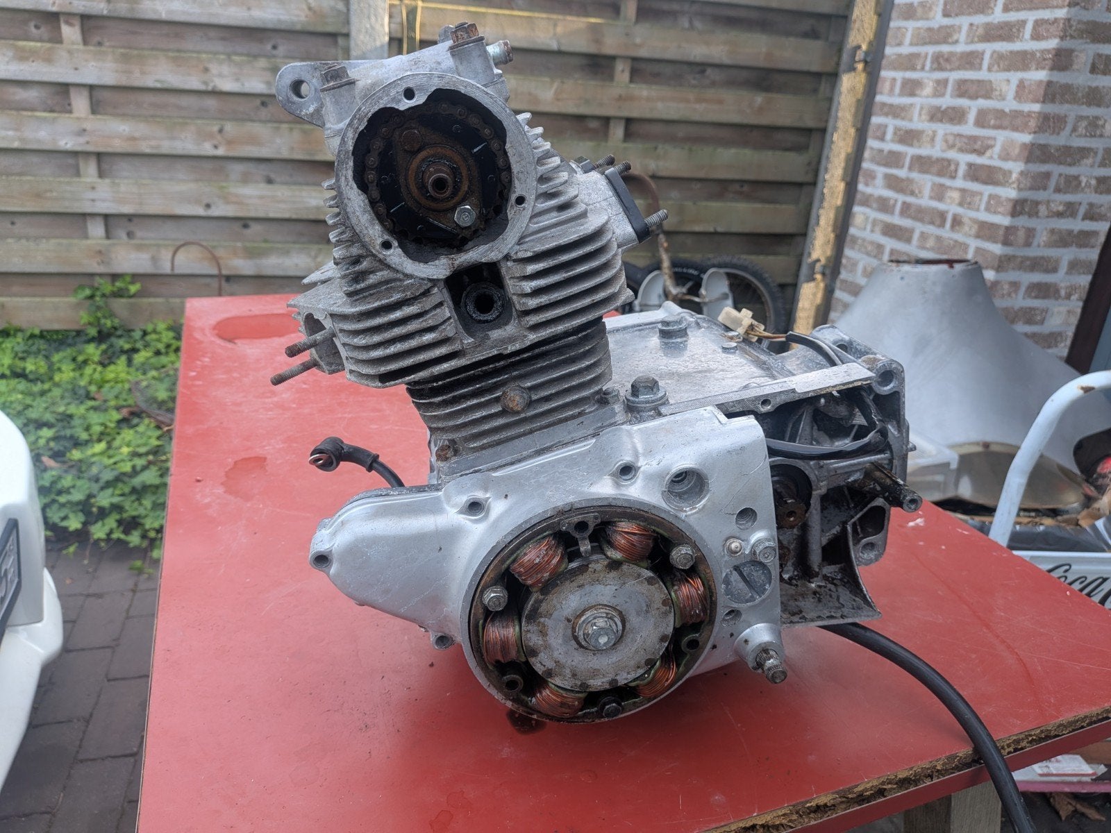 Honda cb 125 blok, Ophalen