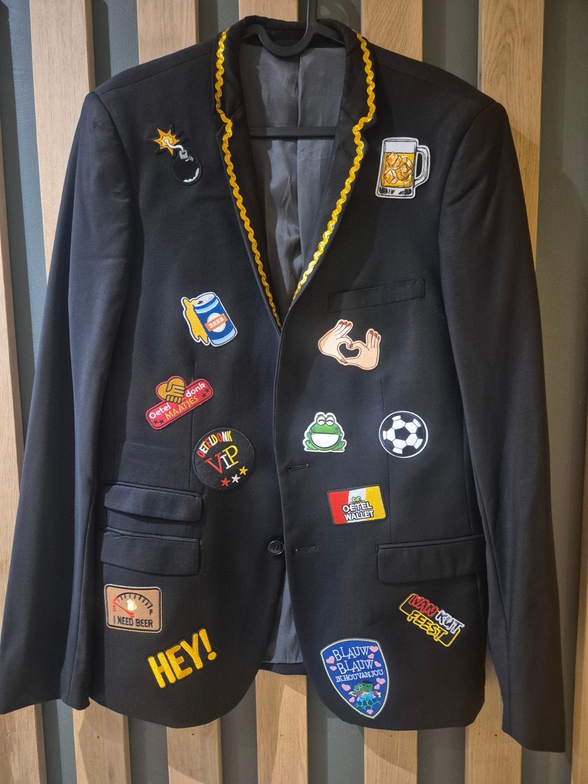 Carnavalsjas Oeteldonk stijl - Uniek en Feestelijk, Kleding | Heren, Carnaval, Maat 48/50 (M), Ophalen of Verzenden, Kleding