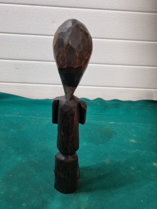 beeld afrikaans man vintage, Verzamelen, Beelden en Beeldjes, Ophalen of Verzenden
