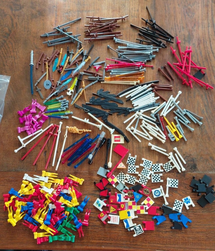 LEGO vlaggen lansen antennes lange dingen, Overige thema's, Lego, Accessoire, Ophalen of Verzenden