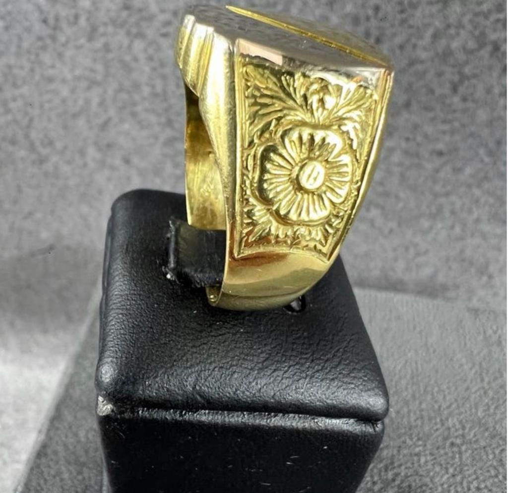 Gouden 18k ring - 11.70g, Sieraden, Tassen en Uiterlijk, Ringen, Ophalen of Verzenden, Gebruikt, Goud, Dame of Heer