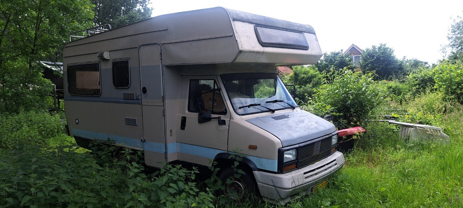 Camper Fiat 83 belastingvrij oldtimer kampeerauto tiny huis, Particulier, Diesel