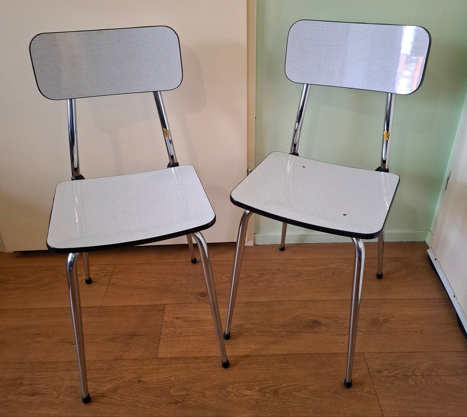 Brabantia formica stoelen set van 2, vintage, Ophalen