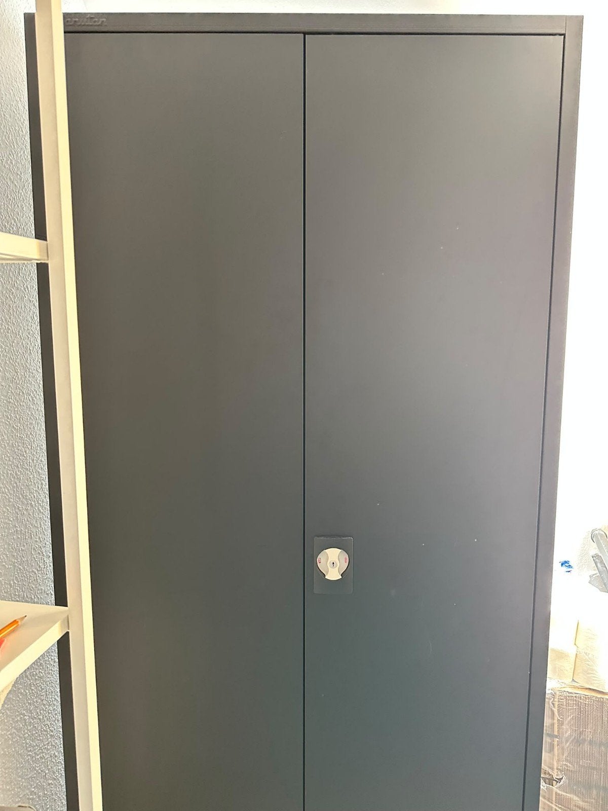 Manutan Archiefkast - Robuuste metalen opbergkast met slot, Ophalen, Gebruikt, 50 tot 100 cm, Metaal