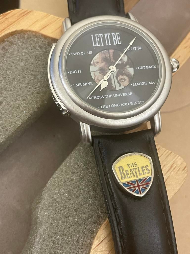 Vintage The Beatles Horloge Limited Edition met Gitaarkoffer, Ophalen of Verzenden, Zo goed als nieuw
