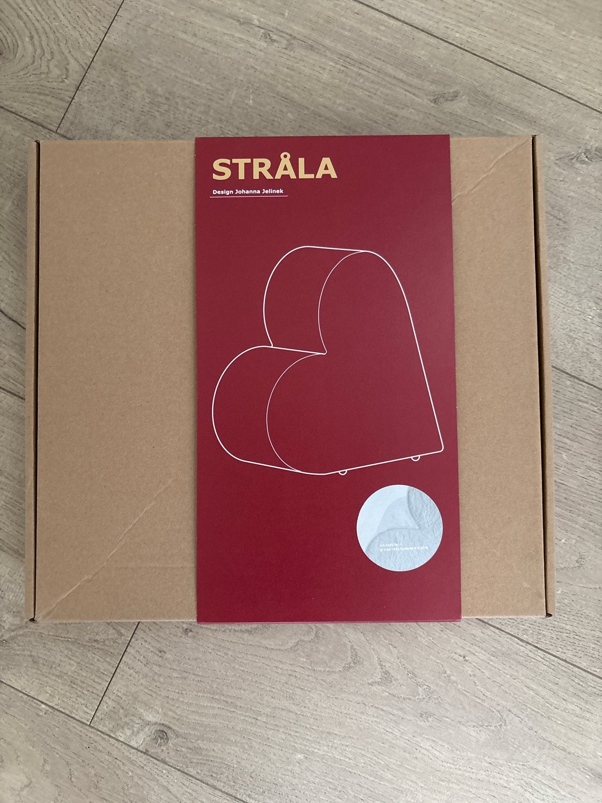 Vintage IKEA STRÅLA Hartvormige LED-lamp - Nieuw in doos, Huis en Inrichting, Wit, Nieuw, Modern, Ophalen of Verzenden