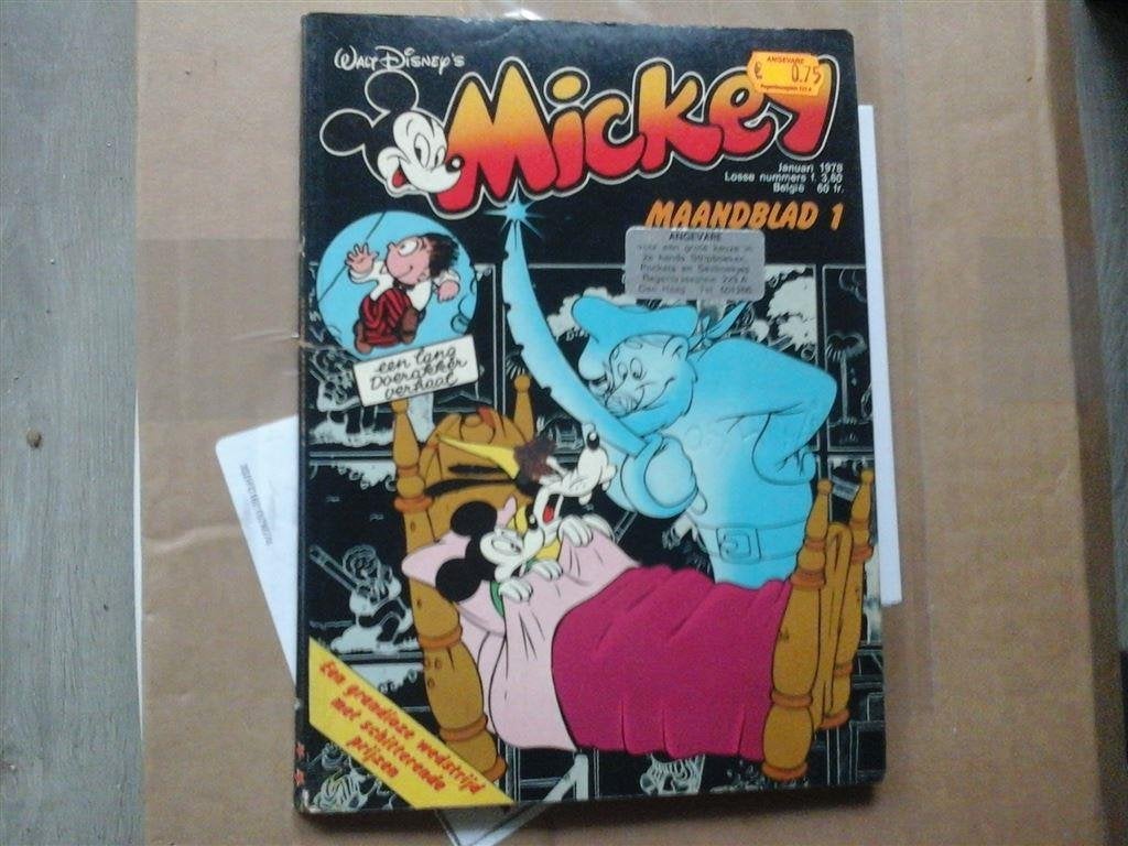 ns5-mickey mouse maandblad januari 1978-goede staat, Boeken, Eén stripboek, Ophalen of Verzenden, Zo goed als nieuw