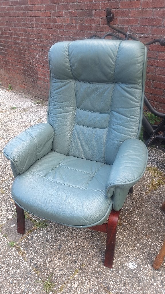 heerlijke stoelen 2x verstelbaar relaxxx, Huis en Inrichting, Stoelen, Ophalen, Gebruikt, Leer, Eén