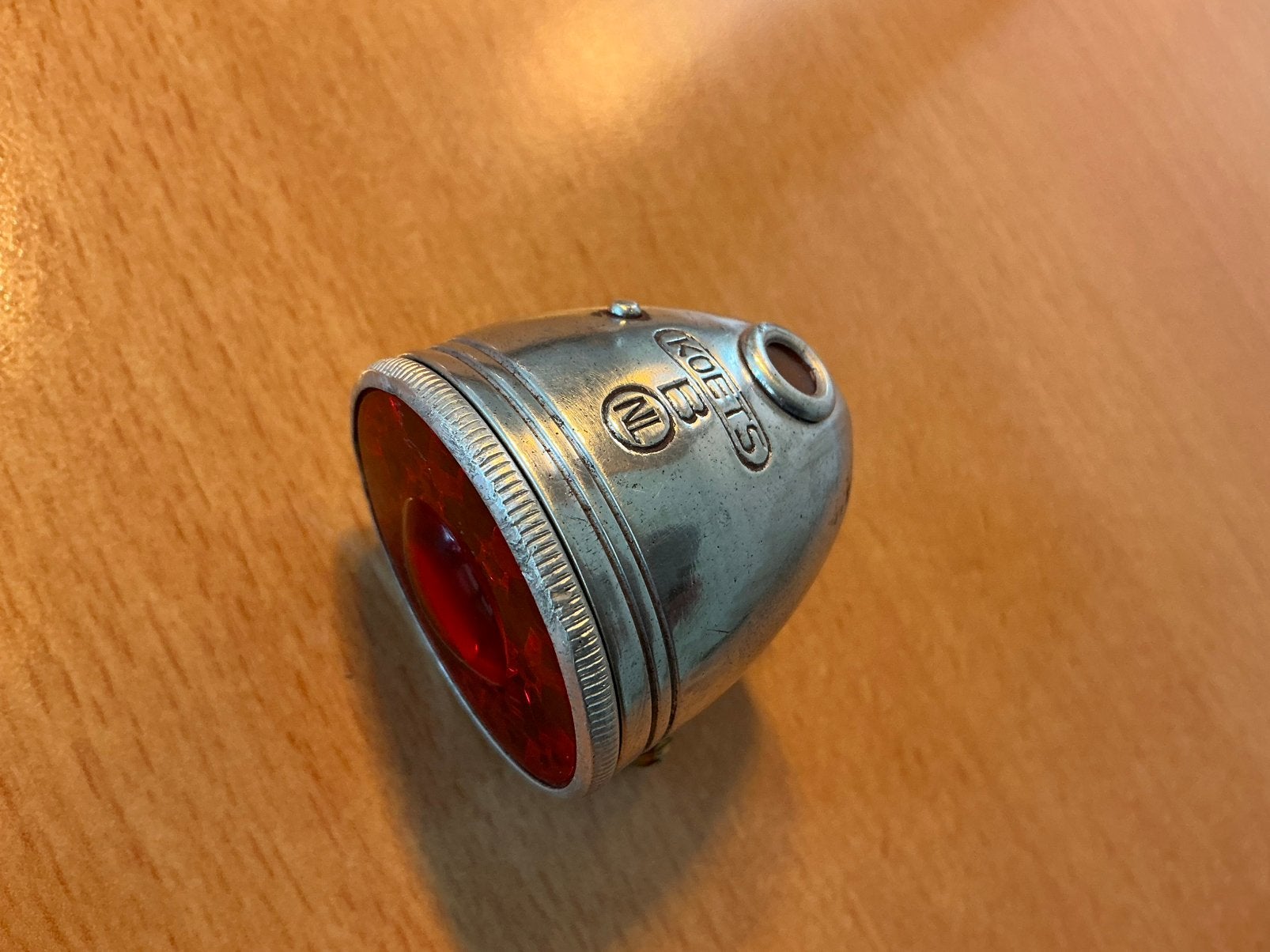 KOETS oldtimer fiets achterlichtje jaren ‘40/‘50, Ophalen of Verzenden, Zo goed als nieuw