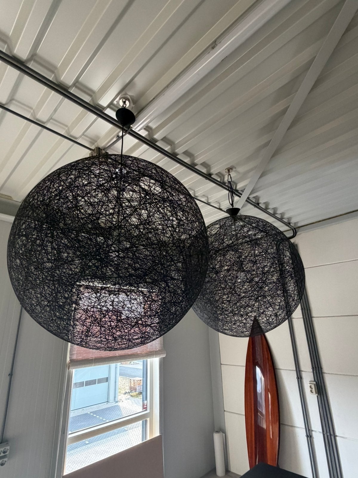 Moooi design – Random Light 80 cm zwart 2 stuks, Ophalen, Zo goed als nieuw