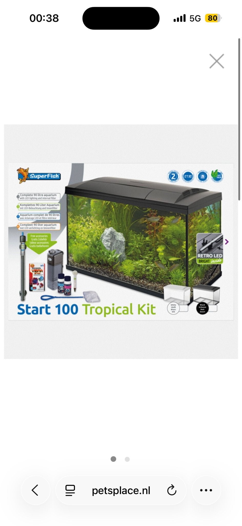 Aquarium stat in de weg, Dieren en Toebehoren, Ophalen, Verwarming, Gebruikt, Leeg aquarium