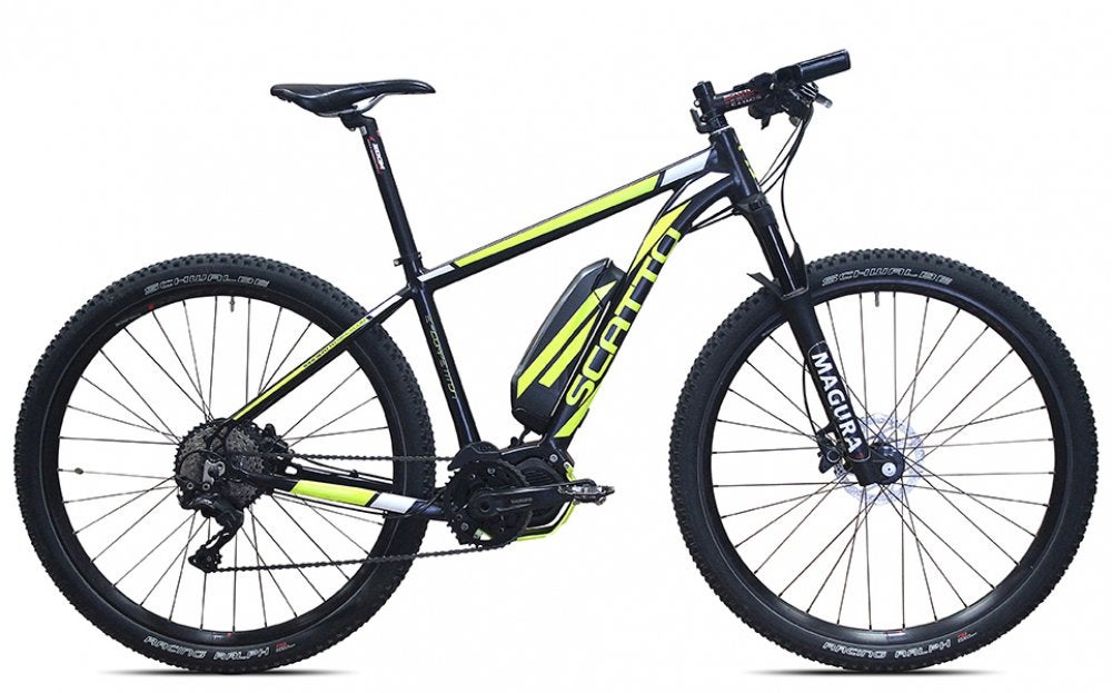 Scatto e-Competition 29er  E8000 - 504WH 75nm mountainbike🍾, Gebruikt, Schijfrem, 53 tot 57 cm, Ophalen