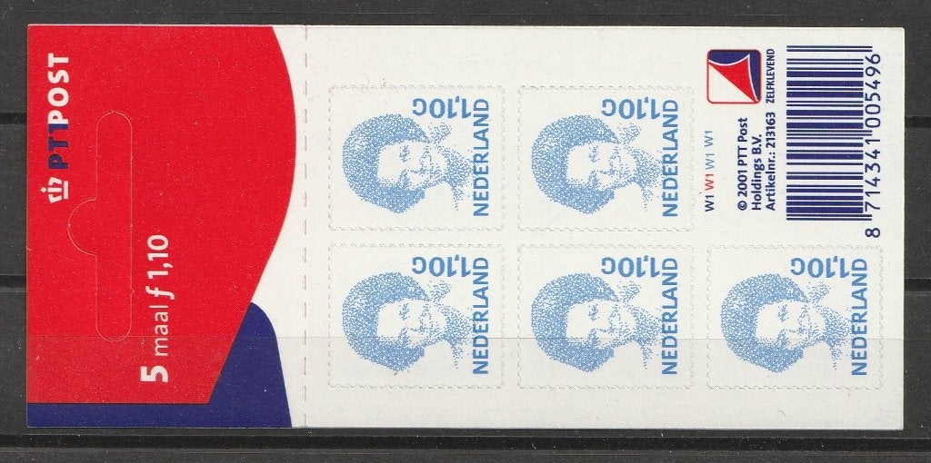 V1492b 2001 Kon. Beatrix inversie, Postzegels en Munten, Postzegels | Nederland, Ophalen of Verzenden, Na 1940, Postfris
