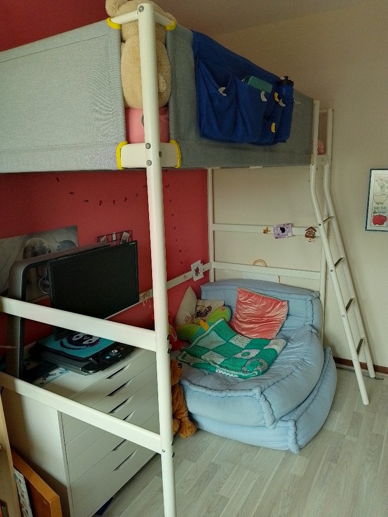 Hoogslaper Vitval ikea, Ophalen, Gebruikt, Eenpersoons, 200 cm