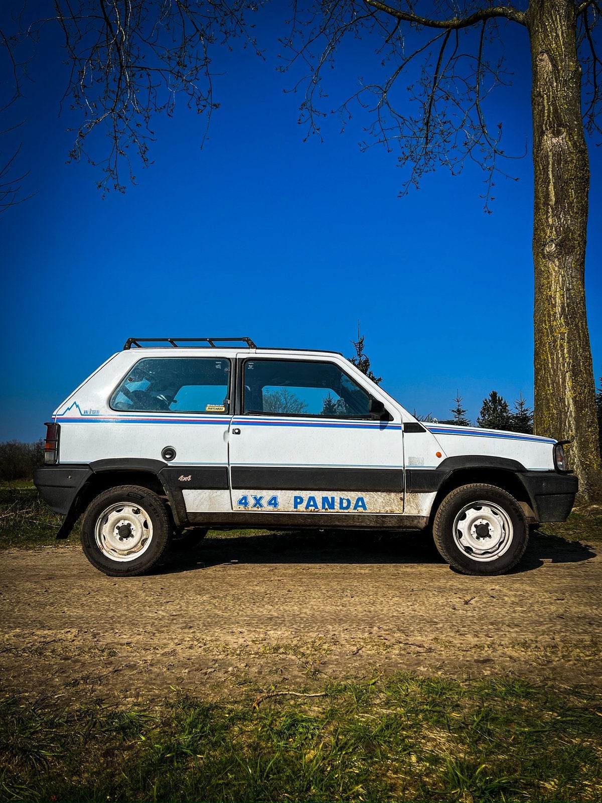 Unieke Fiat Panda Val d’Isere 4WD 1988, Auto's, Stof, Wit, Handgeschakeld, Vierwielaandrijving