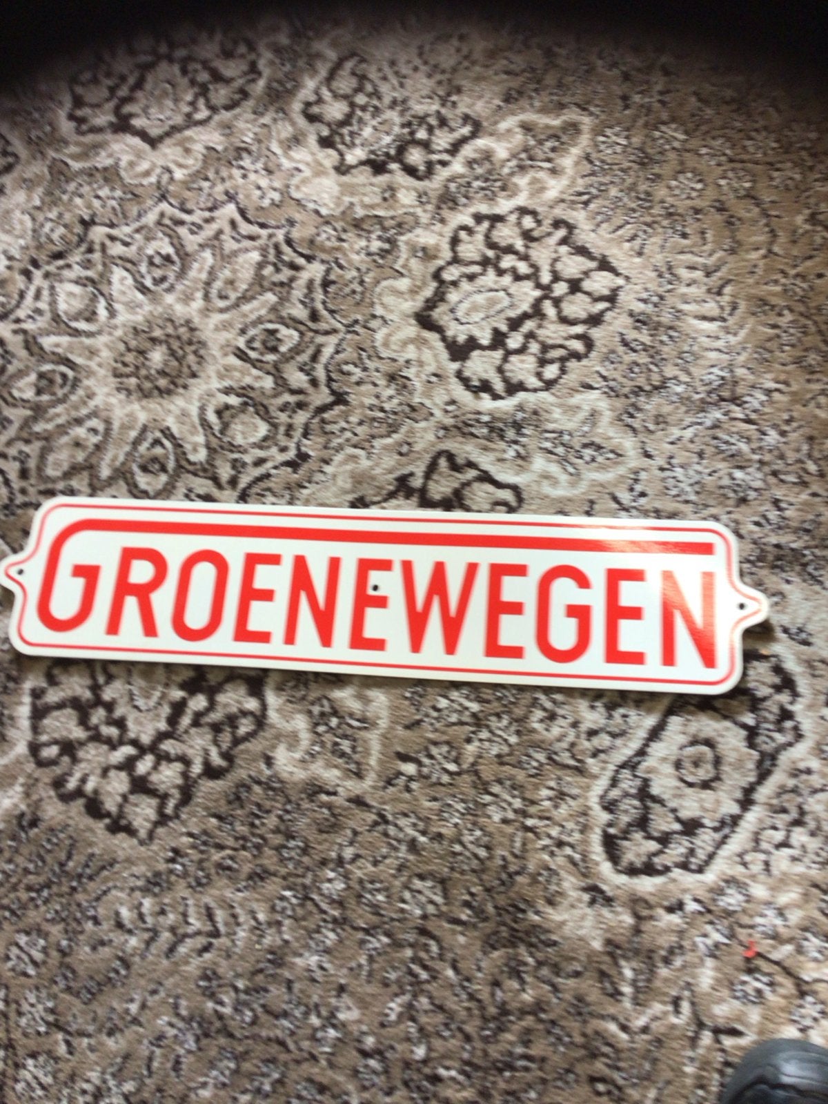 Groenewegen bord - Uniek decoratiestuk, Ophalen of Verzenden, Nieuw