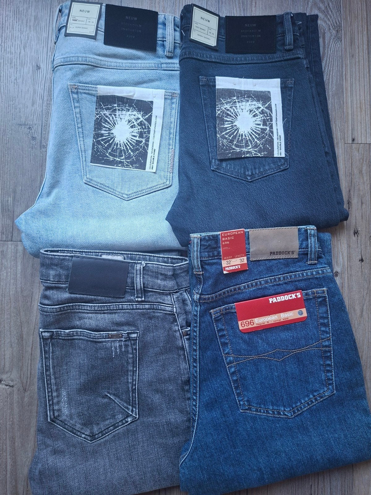 STUNTPAKKET 4x jeans W32 L32 (nieuw), Kleding | Heren, Ophalen, Blauw, Nieuw, W32 (confectie 46) of kleiner